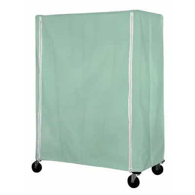 EAGLE GROUP Utility Cart Cover: Green, Nylon, Zipper, 36 in Wd, 86 in Ht - Zipper Mildew-Resistant Coated Nylon Covers