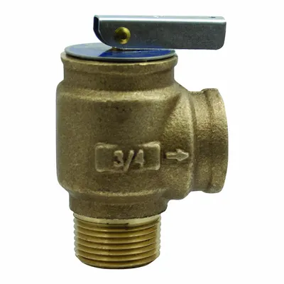 APOLLO Katup Pelepas: MNPT x FNPT, 3/4 in x 3/4 in, Perunggu - ASME Section IV Hot Water Pressure Relief Valves