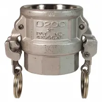 Cam and Groove Coupling: 6 in Coupling Size, 6 in -8 Thread Size, 5 21/32 in Overall Lg, FNPT (MPN RD600EZ)