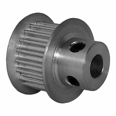 Katrol Waktu Dayton: Kurvilinear, Tetap, Untuk Lebar Sabuk 9 mm, 20 Gigi, Pitch 3 mm - HTD Section Fixed-Bore Timing Pulleys with Hub