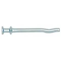 Flat, steel, zinc-plated vibration-resistant drive anchors from DEWALT. Each anchor has an overall length of 2 3/4 in. Supplied in a 100-pack. Used for securing formwork and embedded items in concrete forming and construction applications.