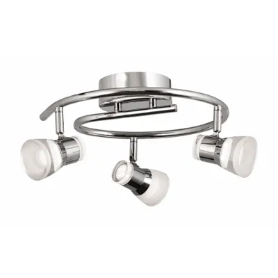 LED Rel Tetap: 1,277 lm_1,900 lm, 3000K, Krom Poles, Buram, 21 W - Gage Series Fixed Rail Lights