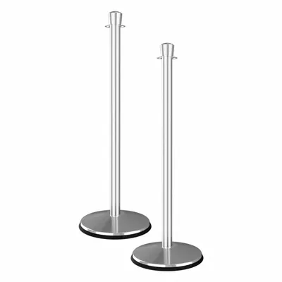 CONVENTIONAL POST PRIME Tiang Tali Atas Guci: Guci, Tinggi Tiang 39 3/4 in, Baja Tahan Karat, Meruncing - Tapered-Top Rope Barrier Receiver Posts