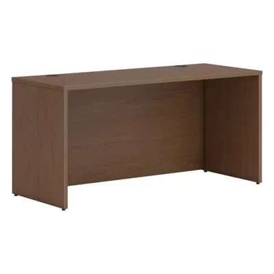 HON Credenza Shell: Laminate, Sepia Walnut, 0 Pedestals, 0 Drawers, 60 in Overall Wd - Desk Shells