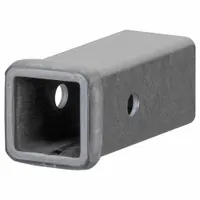 Steel receiver tube for mounting a ball mount or hitch accessory into a 2-inch receiver. Overall length of 6 inches and width of 2-1/2 inches. Suitable for towing trailers, boats, or equipment in fleet and vehicle maintenance applications