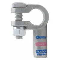 FUSION Battery Terminal: Left Elbow, Solder, 1 to 2 ga, Pink Color, Positive, Copper/Tin (MPN 426301-525-001P)