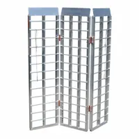 Tri-folding aluminum ramp for loading ATVs into trucks or trailers. Overall length 60 inches. Folds compactly for storage and transport
