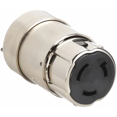 BRYANT Konektor Pengunci: Non-NEMA, Perak, 125V AC, 50 A Peringkat Arus, 2 Kutub - General Purpose Connectors