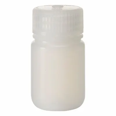 Botol Laboratorium NALGENE: LDPE, 30 mL, 1 fl oz, Tutup Termasuk, Natural, 28 mm - LDPE Wide Mouth Round Lab Bottles
