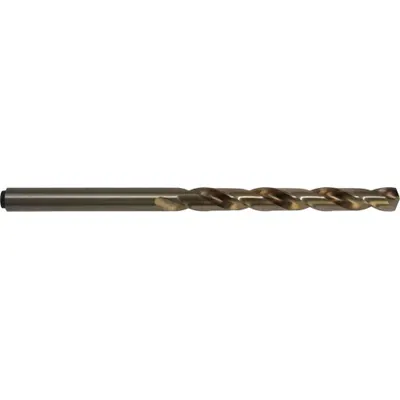 CLEVELAND Mata Bor Panjang Taper: 5/32", 118° Titik Bertakik, Kobalt Jerami/Perunggu - Tang-Shank Cobalt Taper-Length Drill Bits