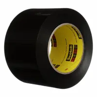 3M Sealing Tape: 2 in Wd, 36 yd Lg, 9.5 mil Thick, Black, Polyethylene Film, Rubber, 24 PK (MPN 481)