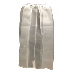 This hood cover is made of polyester and features an elastic neck for a secure fit. It is designed to serve as a saliva stopper for transport hoods, helping to contain droplets and maintain hygiene in healthcare and industrial settings. Sold in a pack of 100.