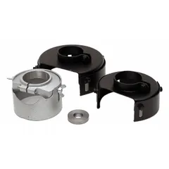 Wheel guard designed for angle grinders, providing a protective enclosure during grinding operations. Compatible with cup wheels and intended to contain debris.