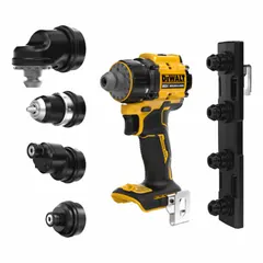 This DEWALT cordless pistol-grip drill features a brushless motor for efficient power delivery. It has a 1/2 in chuck and operates on 20 V DC. Sold as tool only, it is suited for drilling and driving in wood, metal, and masonry for general construction and maintenance tasks.