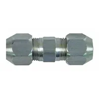 The SUR&R AC38 is a compression union fitting used to join two pipes or tubes without welding. It provides a leak-resistant connection in pneumatic, hydraulic, and fluid transfer systems for fleet and vehicle maintenance applications