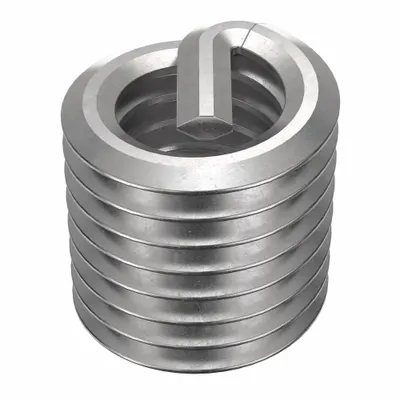 Sisipan Heliks HELI-COIL: Gaya Tanpa Tang, Bebas Berputar, Ukuran Ulir #10-32, Polos - Free-Running Tangless Helical Inserts