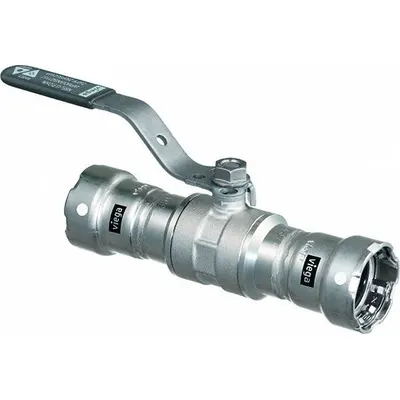 Katup Bola Dua Arah Manual VIEGA MEGAPRESS: 2 in, Baja Karbon, Lurus, Press x Press - Carbon Steel Ball Valves