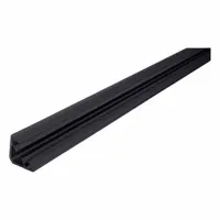 LORIENT Smoke and Draft Seal: Fin, Self-Adhesive Mounting, Std, Flex Elastomer/Rigid PVC, Charcoal (MPN 5025C-36)
