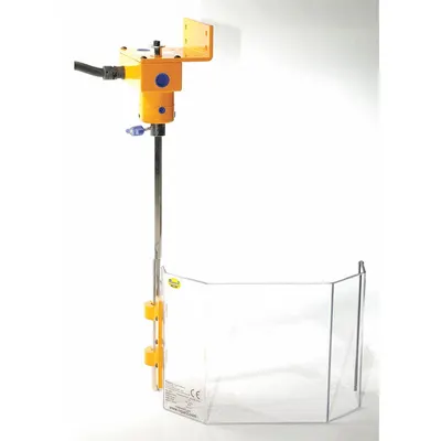 REPAR Machine Guard: 3-Sided, 7 in Guard Wd, 22 1/4 in Guard Ht, Aluminum/Polycarbonate - Drill Press Guards with Safety-Interlock Switch
