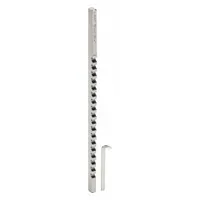Keyway broach with 3.00 mm keyway width, 5 in broach length, minimum cut length of 13/64 in, and maximum cut length of 1 1/8 in. Metric measurement system. Used for cutting internal keyways in gears, pulleys, and hubs for power transmission applications
