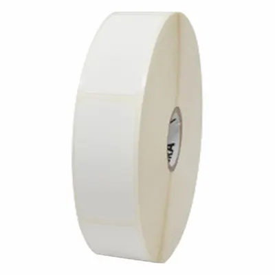 ZEBRA Label Printer Barcode: 1 in Label Wd, 2 in Label Ht, White, 1 in Core Dia. - Desktop Thermal Transfer Labels