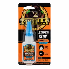 General purpose instant adhesive in a 0.53 fl oz bottle. Clear thin liquid bonds plastic and is compatible with metals. Suitable for repair and assembly tasks in industrial maintenance, fabrication, and DIY applications.