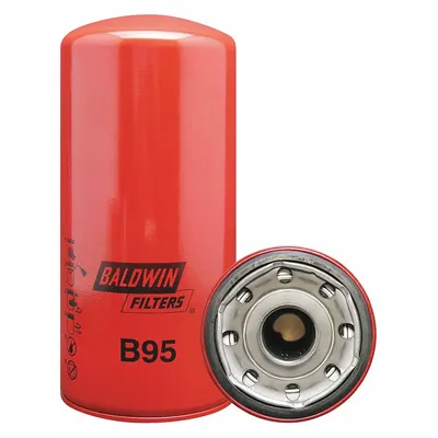 BALDWIN FILTERS Filter Oli: B95, LF3333, 1 1/2"-12 Ukuran Ulir, 9 15/16 in Tinggi Keseluruhan, Oli - Spin-On Oil Filters
