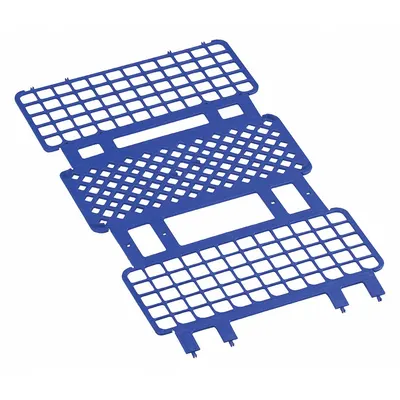 Rak Tabung HEATHROW SCIENTIFIC: Polipropilena, Biru, (60) Sumur, 60 Kompartemen - Lab Storage Racks