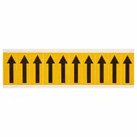 Symbol Label: 1 15/16 in Character Ht, Indoor/Outdoor, Non-Reflective, Gothic, Black, Arrow, 10 PK (MPN 1534-ARO)