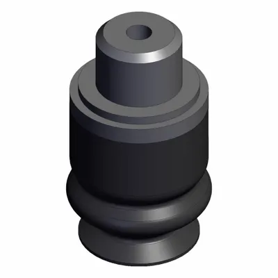 SMC Cangkir Bellow: Bellow, M5 x 0.8, 6 mm Dia Bantalan, NBR, Hitam, 50, 14 mm Tinggi Bantalan - Bellows Type Automotive Industry Vacuum Pad Assemblies