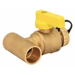 Brass purge valve with full port ball port and aluminum lever handle. Includes hi-flow hose drains. Maximum operating pressure 600 psi. Used for draining water and sediment from boilers, pressure vessels, and industrial heating systems.
