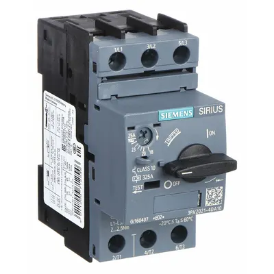 Siemens Starter Motor Manual: Non-Reversing, 3 Kutub, 25 A, Perlindungan Termal - Non-Reversing Starters with Thermal Overloads