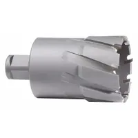 MILWAUKEE Annular Cutter: 2 1/8 in Cutter Dia, 2 in Max Cutting Dp, Bright, Carbide, Weldon Flat (MPN 49-59-4212)