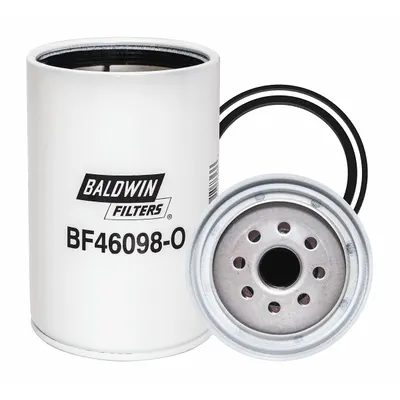 BALDWIN FILTERS Filter Bahan Bakar: Spin-On, Diameter Luar 4 1/4 in, Ukuran Ulir 1"-14, Selulosa - Spin-On Fuel Filters