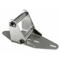AMERICAN GARAGE DOOR SUPPLY Garage Door Hinge: Stainless Steel, 7 1/2 in Leaf Ht, Rounded, 2 PK (MPN HS912)