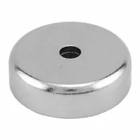APPROVED VENDOR Rare Earth Magnet: Neodymium, 1 1/4 in Outside Dia, 0.216" Tap Size, 0.375 in Thick (MPN NAC012500NBX)
