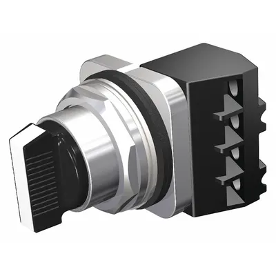 Siemens Sakelar Pemilih: 30 mm Ukuran Pemasangan Panel, 3 Posisi, Tuas Pendek, 1NO/1NC - Selector Switches