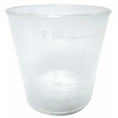 APPROVED VENDOR Polypropylene Lab Jar, 2 fl oz, Clear, Non-Sterile, Cylindrical (12103)