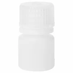 HDPE Narrow Mouth Round Lab Bottle, 8 mL, Colorless, 20-415 mm Screw Closure