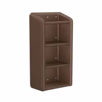 Wall-mounted shelf system with four shelves, overall dimensions 49 in height, 25 in width, and 14 in depth. Provides organized storage for tools, parts, and supplies in industrial workshops, warehouses, and maintenance areas while keeping floor space clear