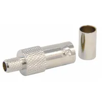 DOLPHIN COMPONENTS CORP Coaxial Connector: Female, Connector, Silver, Crimp-On (3 Piece), BNC, 10 PK (MPN DC-FC89-30)