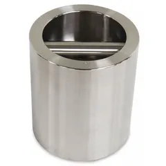Class 5 calibration weight with a nominal mass of 25 lb. Constructed from stainless steel with a grip handle for safe handling. Used to verify and adjust the accuracy of industrial scales and weighing equipment in manufacturing, laboratory, and quality control environments.