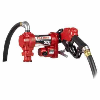 FILL-RITE Pompa Drum Listrik: 12 V DC, 1/4 hp HP, 20 gpm Laju Aliran Maks. - Bung-Mount DC-Powered Fuel Transfer Pumps