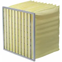 OEM Pocket Air Filter: 24 in x 24 in x 15 in, MERV 15, Yellow, Fiberglass, 10 Pockets (MPN 878PL2)