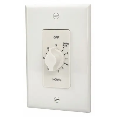 TORK Timer Lilit Pegas: Maks 12 jam, Min 30 menit, SPDT, 125V AC, Tanpa Pelat Dinding - Spring-Wound Mechanical Timers without Wall Plates