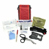 ELITE FIRST AID Patrol Vehicle Trauma Kit: Plastic Bag, 1 People Served, 11 Components, 3 Pockets (MPN FA144R-PRO-GR)
