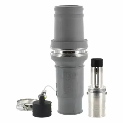 Inline Kutub Tunggal LEVITON: Jantan, Abu-abu, 1000V AC, 1.135 A, Terminasi Tabung Crimp - Plugs with Crimp Tube Terminations