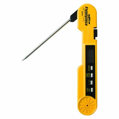 FIELDPIECE Digital Thermometer: -58°F to 392°F /-50°C to 200°C - Industrial Digital Pocket Thermometers