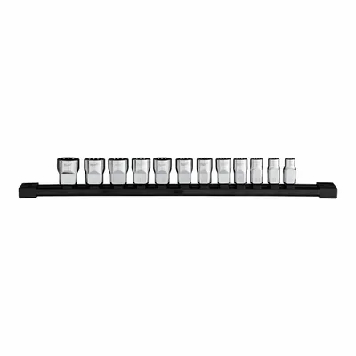 MILWAUKEE Set Soket - Metrik 12pt: Ukuran Penggerak 3/8 in, Ukuran Set Kecil (0-50 buah) - Metric Impact Socket Sets