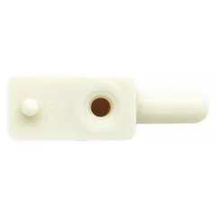 This hinge pin is a replacement part for Whirlpool washing machines and dryers. It secures the appliance door to the frame, enabling smooth opening and closing. Use when the original pin is worn or damaged.